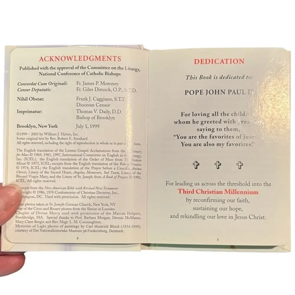 VTG 2003 First Communion, Blessed Trinity Missal and Prayer Book, Dr. K. Bowring